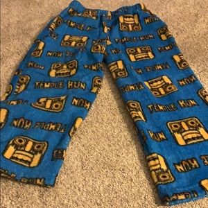 Temple run 6-7 flannel pajama bottoms
